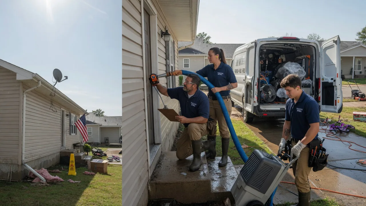 Ceiling Water Damage Restoration in Lawrence, MS near me